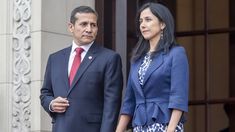 Humala y su esposa Nadine Heredia.