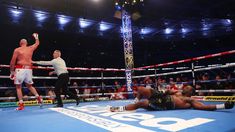 Tyson Fury acaba de noquear a Dillian Whyte. Tyson Fury acaba de noquear a Dillian Whyte.