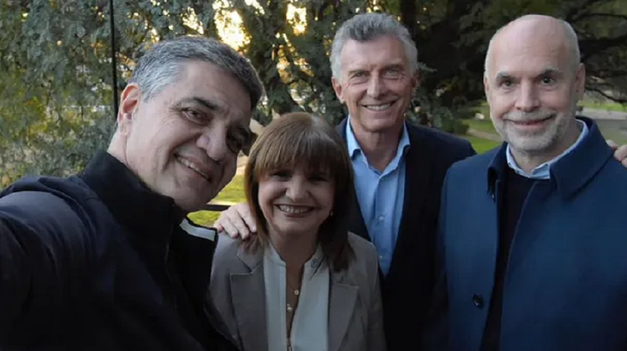 Jorge Macri, Patricia Bullrich, Mauricio Macri y Horacio Rodríguez Larreta.