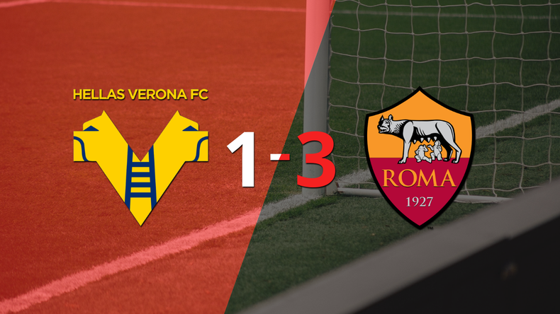 Roma gana 3 a 1 en su visita a Hellas Verona