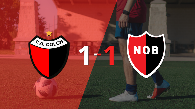 Colón y Newell`s se reparten los puntos y empatan 1-1