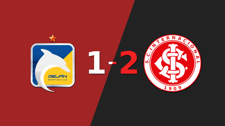 Delfín sufrió una amarga derrota ante Internacional, cayendo por 2 a 1