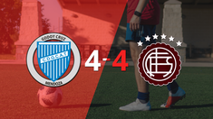 lanus empato con godoy cruz y leandro diaz anoto dos goles