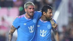 Rodrigo De Paul y Messi, titulares en la goleada por 4-1 a New England Revolution.