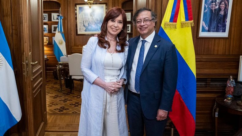El encuentro de la Cristina Kirchner y el primer mandatario colombiano.