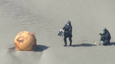 La Policía japonesa determinó el origen de la esfera gigante de metal que se encontró en Hamamatsu.