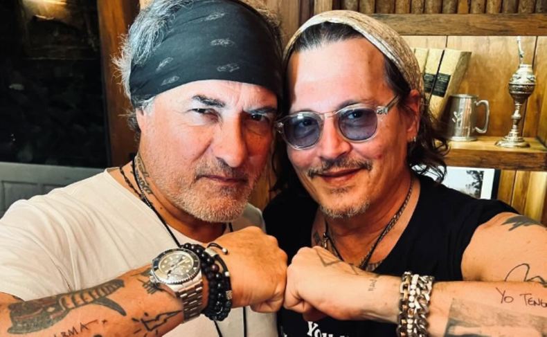 El Corcho Rodríguez y Johnny Depp, una amistad inesperada.