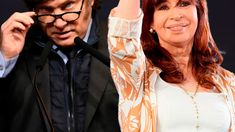 Milei y Cristina, los líderes en pugna en el primer año libertario de gobierno.