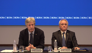 El presidente del BCRA, Santiago Bausili, y el vice, Vladimir Werning.