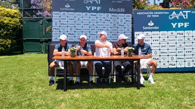 El equipo argentino de Copa Davis habló en la previa de las Finales.