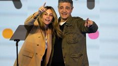Jorge Macri junto a su esposa, María Belén Ludueña.