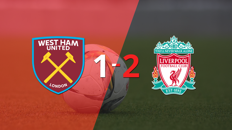 Liverpool gana de visitante 2-1 a West Ham United
