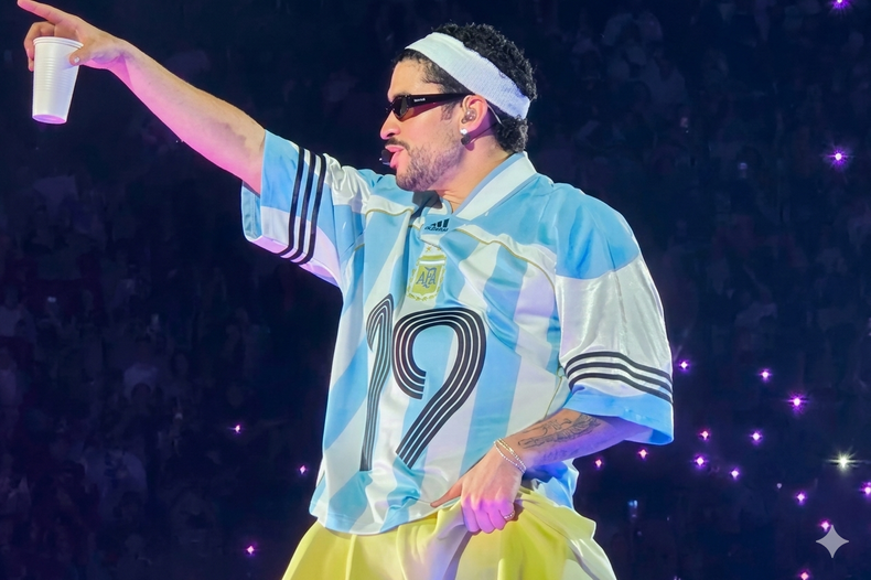 Bad Bunny en sus conciertos en Argentina.