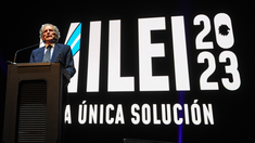 Fue durante el cierre de campaña en el Movistar Arena.&nbsp;