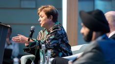 Georgieva habló ante la Red Parlamentaria del Banco Mundial y el FMI. Georgieva habló ante la Red Parlamentaria del Banco Mundial y el FMI.