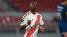 Nicolás de la Cruz en River. Nicolás de la Cruz en River.