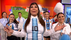 Moria Casán en el programa del día que comenzó el Mundial 2026.