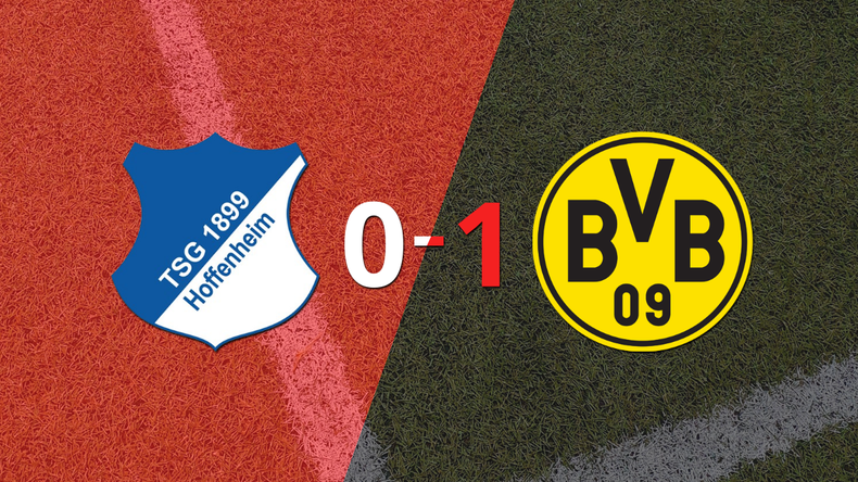 Borussia Dortmund ganó por la mínima en su visita a Hoffenheim