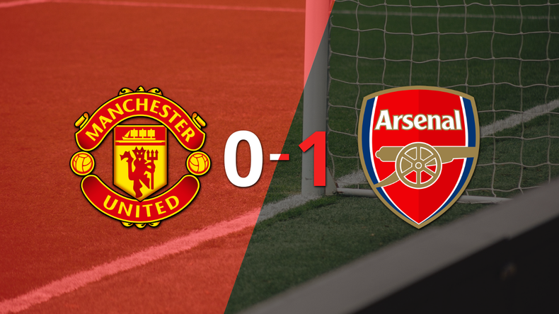 Manchester United cayó frente a Arsenal 1-0 con un gol de Leandro Trossard