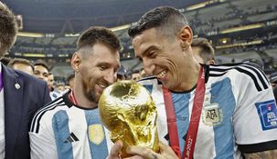 Messi y Di María ganaron, cada uno, seis títulos con la Selección argentina. Messi y Di María ganaron, cada uno, seis títulos con la Selección argentina.
