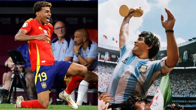 Yamal fue comparado con Maradona.