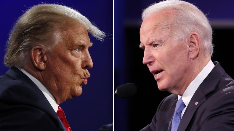 Donald Trump apuntó contra Joe Biden.