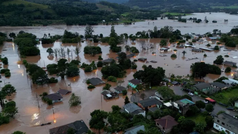 Las imagénes que dejó el temporal en el sur de Brasil.