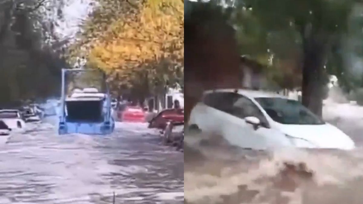 Fuerte temporal en La Pampa: hubo inundaciones y desbordes en Santa Rosa
