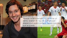 La alegría de Benjamín Vicuña por el triunfo de la selección chilena La alegría de Benjamín Vicuña por el triunfo de la selección chilena