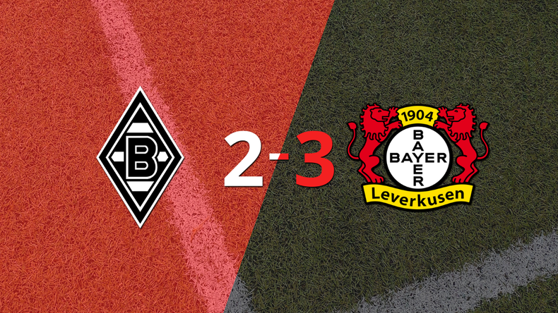 Lars Stindl marcó un doblete pero B. Mönchengladbach perdió con Bayer Leverkusen