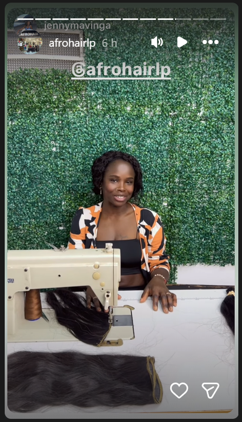 Jenny Mavinga en Afrohair en La Plata.