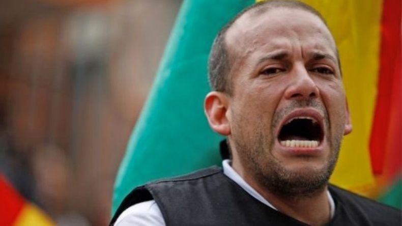 El actual gobernador de Santa cruz y líder opositor Luis Fernando Camacho.