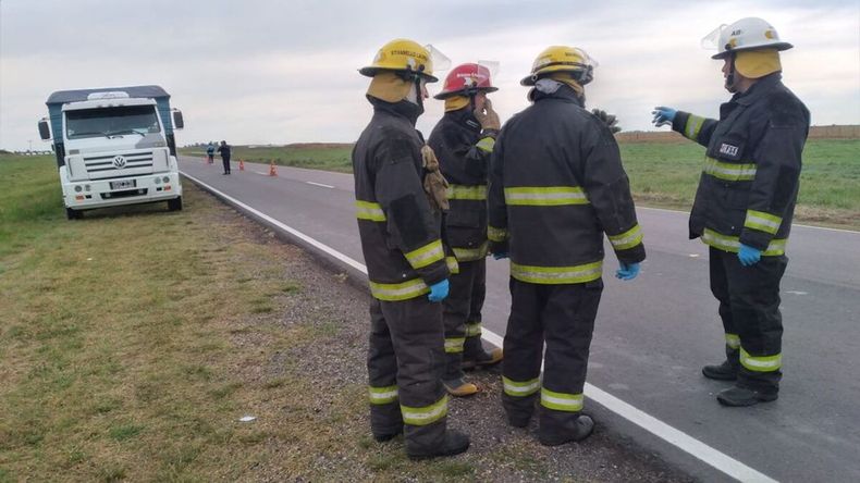 El choque fue en el kilómetro 279 de la ruta nacional 33.