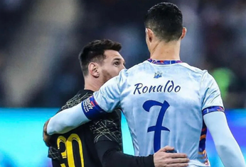 Cristiano Ronaldo le mostró su apoyo a Messi tras la muerte de su padre.