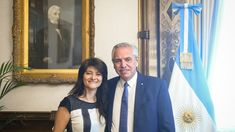 Alberto Fernández se reunió con Greta Pena.