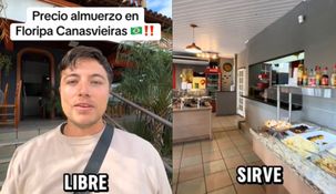 Viral: una pareja argentina mostró cuánto sale comer en un tenedor libre en Brasil.