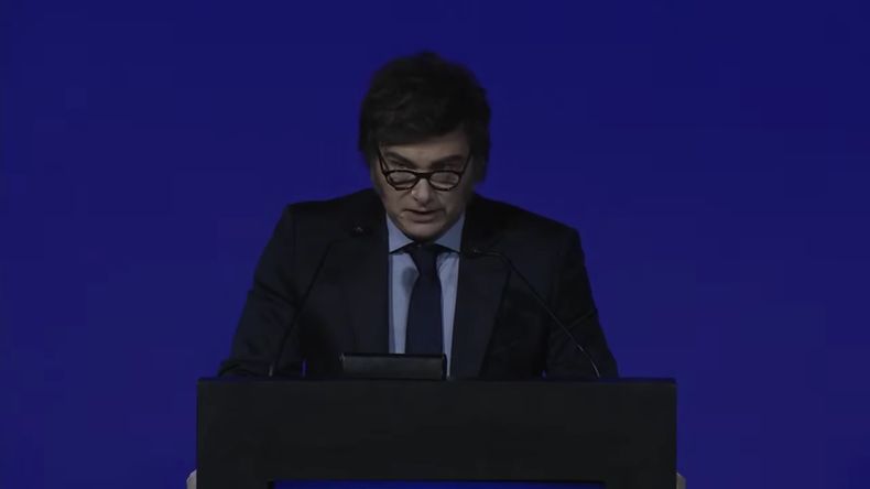 Javier Milei en la Fundación Faro.