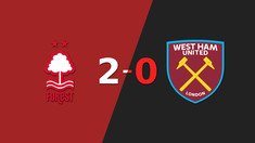 nottingham forest derroto 2-0 en casa a west ham united