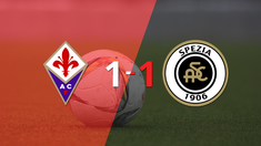 reparto de puntos en el empate a uno entre fiorentina y spezia