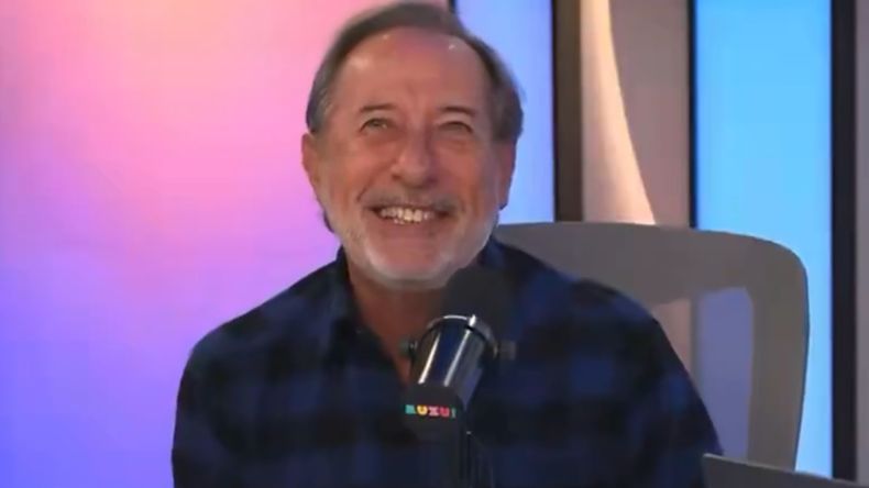 El actor en el streaming de Luzu TV.