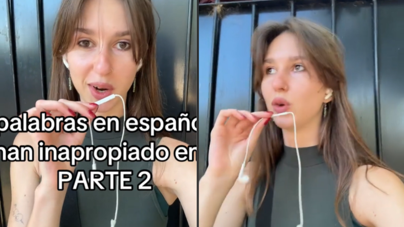 La joven rusa destacó cómo palabras comunes en Argentina tienen significados sorprendentes en ruso