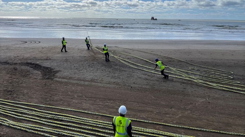 El cable conectará a Las Toninas (Argentina)