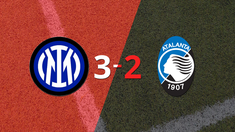 triunfo 3-2 de inter frente a atalanta
