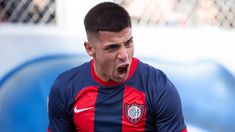 Alexis Cuello festeja su gol, el primero del CASLA. Alexis Cuello festeja su gol, el primero del CASLA.