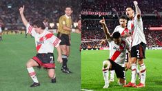 Marcelo y Maxi, ambos con la camiseta 7 y la celebración patentada por el Matador. Marcelo y Maxi, ambos con la camiseta 7 y la celebración patentada por el Matador.