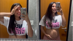 Daniela Celis cursa su cuarto mes de embarazo. Daniela Celis cursa su cuarto mes de embarazo.