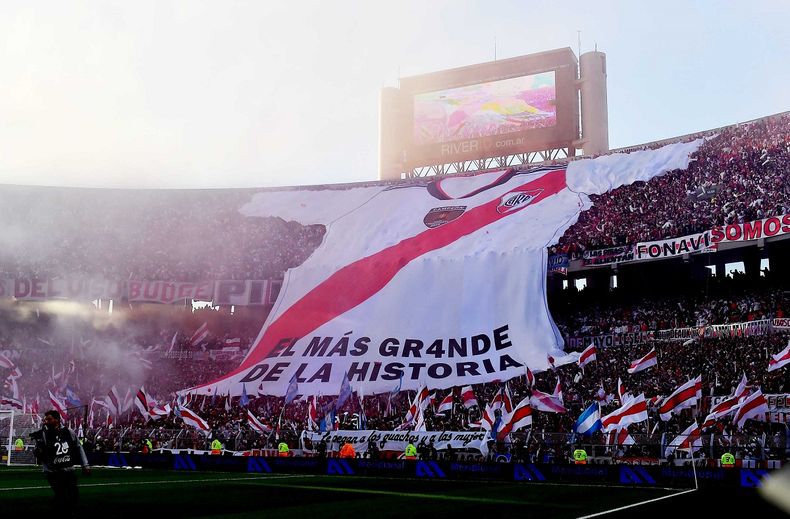 La gran camiseta que mostraron los hinchas de River.