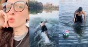 El feliz desenlace en los lagos de Palermo según el relato de Majo Staffolani.