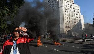 Unidad Piquetera realizó una jornada de protesta en todo el país.