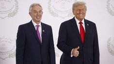 Tony Blair y Donald Trump en Egipto, durante una cumbre de paz en Gaza celebrada en octubre pasado. Tony Blair y Donald Trump en Egipto, durante una cumbre de paz en Gaza celebrada en octubre pasado.